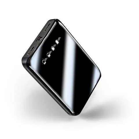 Белый Mi ni power Bank 20000 мАч двойной USB mi power Bank для Xiao mi 8 iPhone9 быстрое зарядное устройство с двумя портами Usb внешний аккумулятор портативный - Цвет: Белый