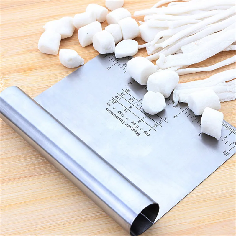 

1 шт., скребок для теста для пиццы из нержавеющей стали