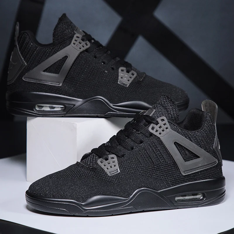 Кроссовки RUIFF мужские для баскетбола однотонные красные вязаные винтажные