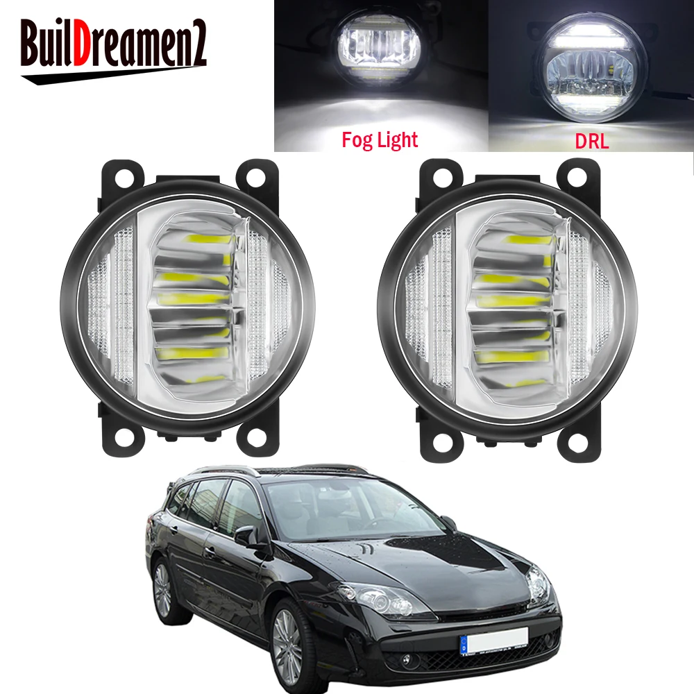 2 X передний бампер автомобиля туман светильник в сборе Светодиодный дневной
