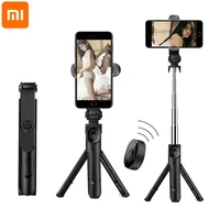 xiaomi 2021 phone selfie stick tripod extendable monopod with bluetooth compatible remote for smartphone selfie stick 3 in 1