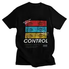 Мужская футболка с принтом бензопилы, из чистого хлопка, модные футболки, короткие рукава, Аниме Манга, Makima Denji, приталенная одежда