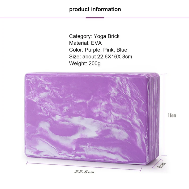 

Newest Yoga Block Props Foam Brick Stretching Aid Gym Pilates Yoga Block Indoor Exercise Fitness Sports Yoga bricks