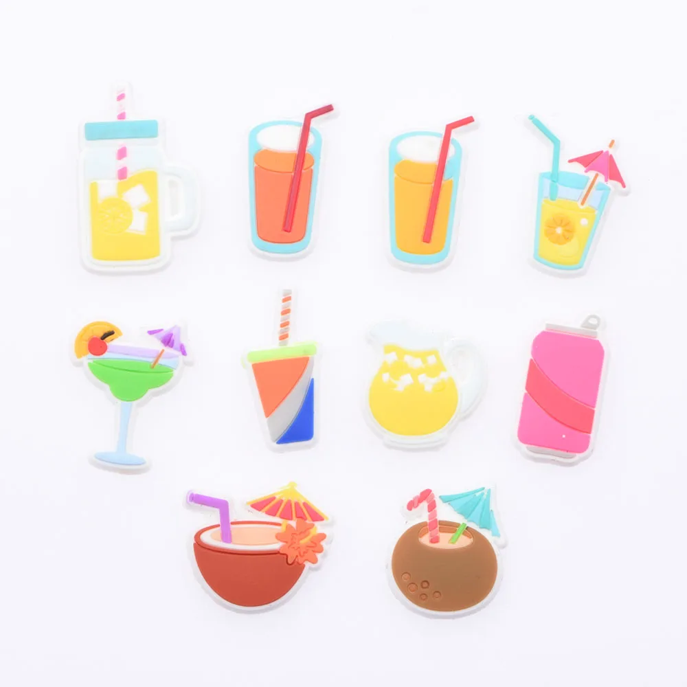 

1 Piece Of Beverage Shoes Decoration Milk Tea Shoe Accessories Crocodile Pendant Bracelet JIBZ Children's Gift