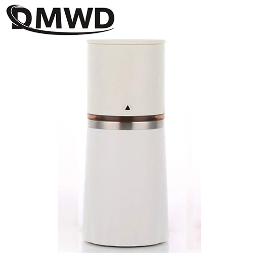 DMWD кофемолка ручное давление портативная итальянская Эспрессо-мейкер мини наружная дорожная ручная черная кофейная бутылка - Цвет: Белый