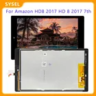 ЖК-дисплей качества AAA + для Aamzon Fire HD8 7-го поколения 2017 SX034QT, ЖК-дисплей с рамкой и инструментами