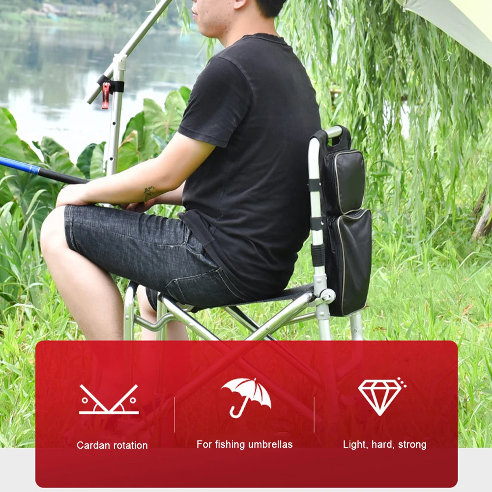 

New Fishing Chair Umbrella Stand Holder Adjustable Umbrella Mount Clip Bracket Outdoors Easy Install 22+25mm Fishing Accessories
