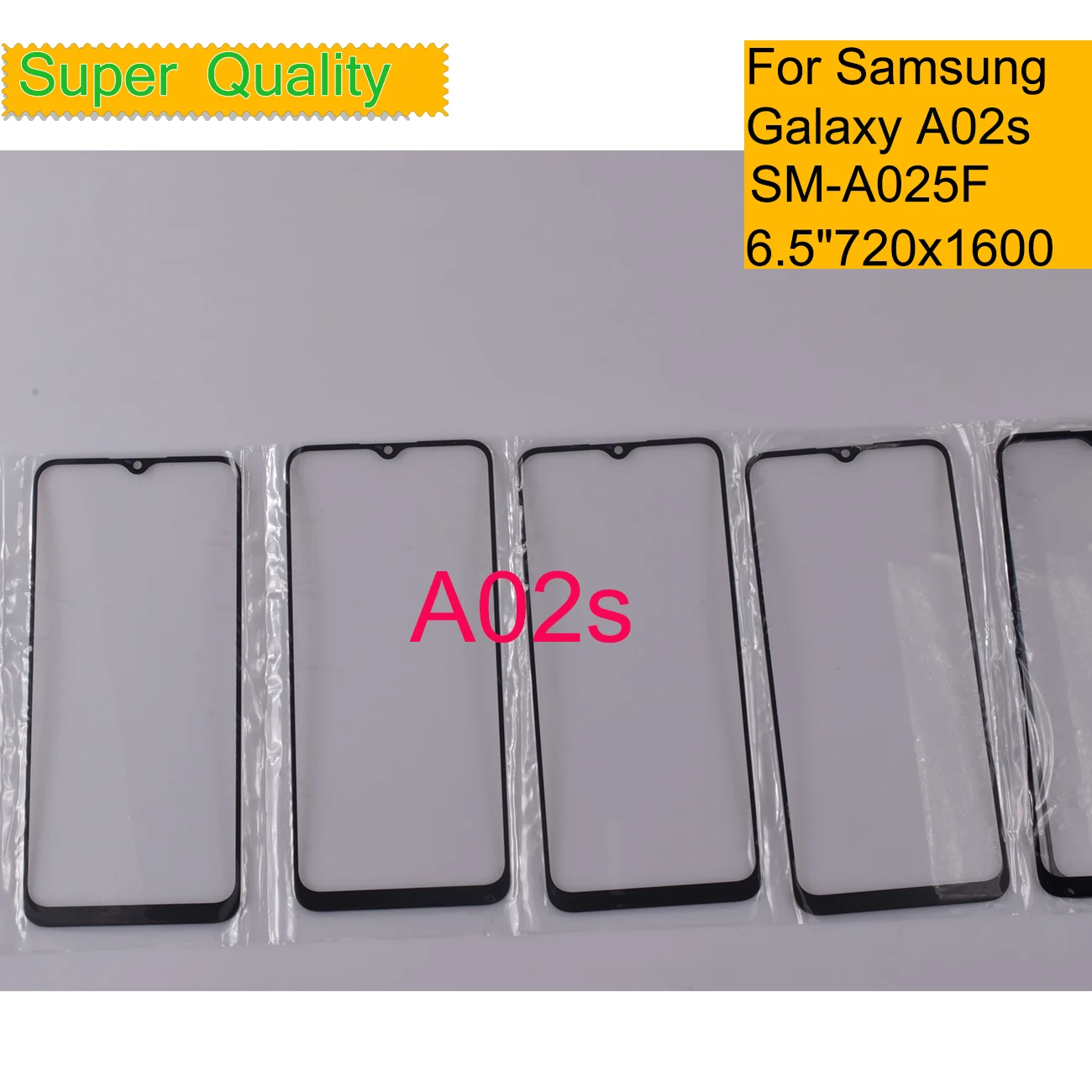 

Replacement For Samsung Galaxy A02S A025 Touch Screen Panel Front Outer Glass LCD Display Lens With OCA Glue