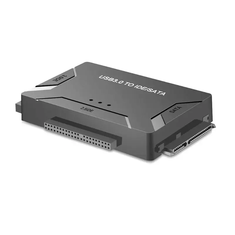 US plug USB3.0 для SATA/IDE универсальный конвертер 2,5 дюймов 3,5 дюймов внешний жесткий диск коробка адаптер кабель 5 Гбит/с Высокая скорость для ПК ноутбука - Цвет: US plug