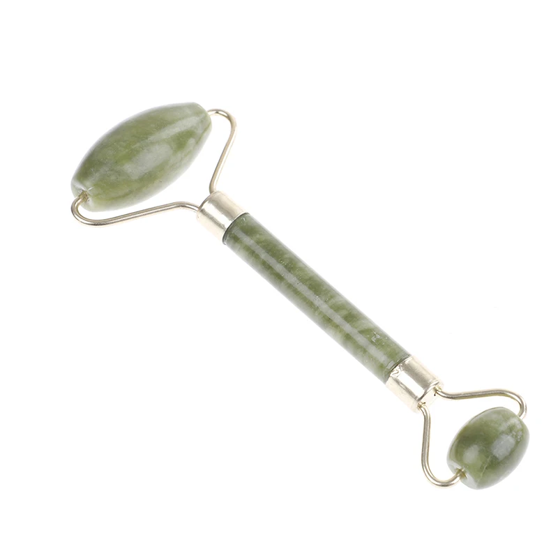 Натуральный камень ролик для массажа лица двойной головкой массажный из ЭВА