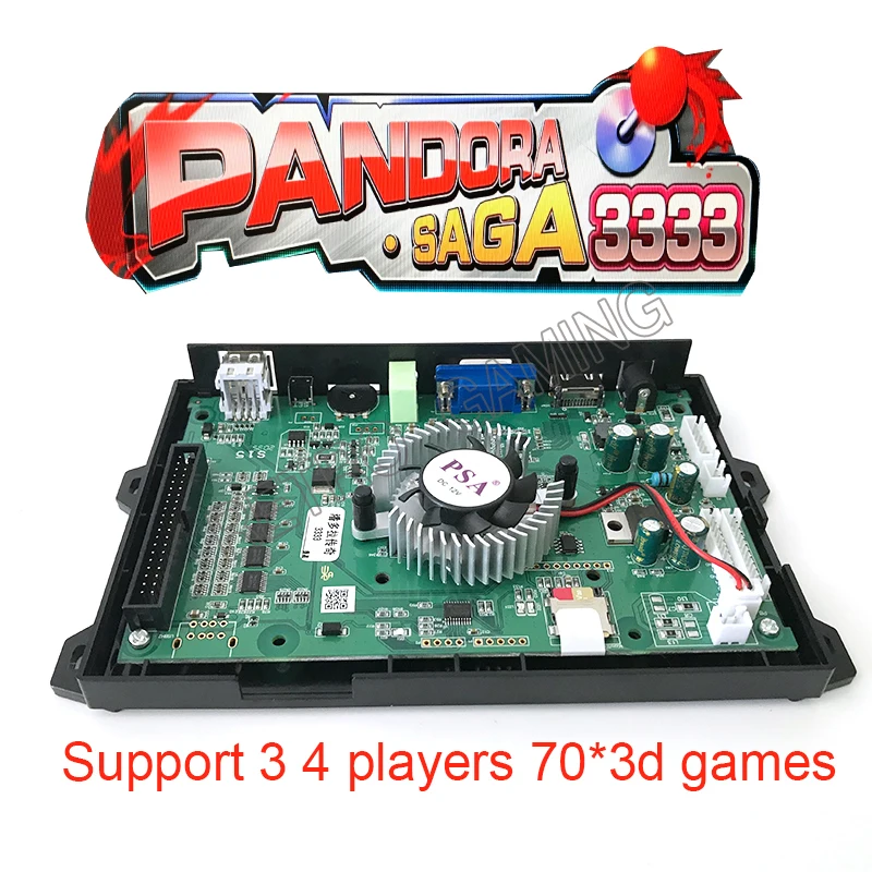 

Pandora 3d Box Saga 3333 в 1 аркадная игра PCB Материнская плата Домашняя версия HDMI VGA выход HD для Ретро консоли 70 * 3d