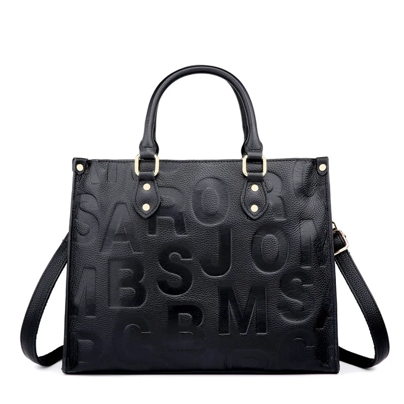 

Genuine Leather Handbags 2021 New Large-capacity One-shoulder messenger bag All-match Purses and Handbags casual shopping totes