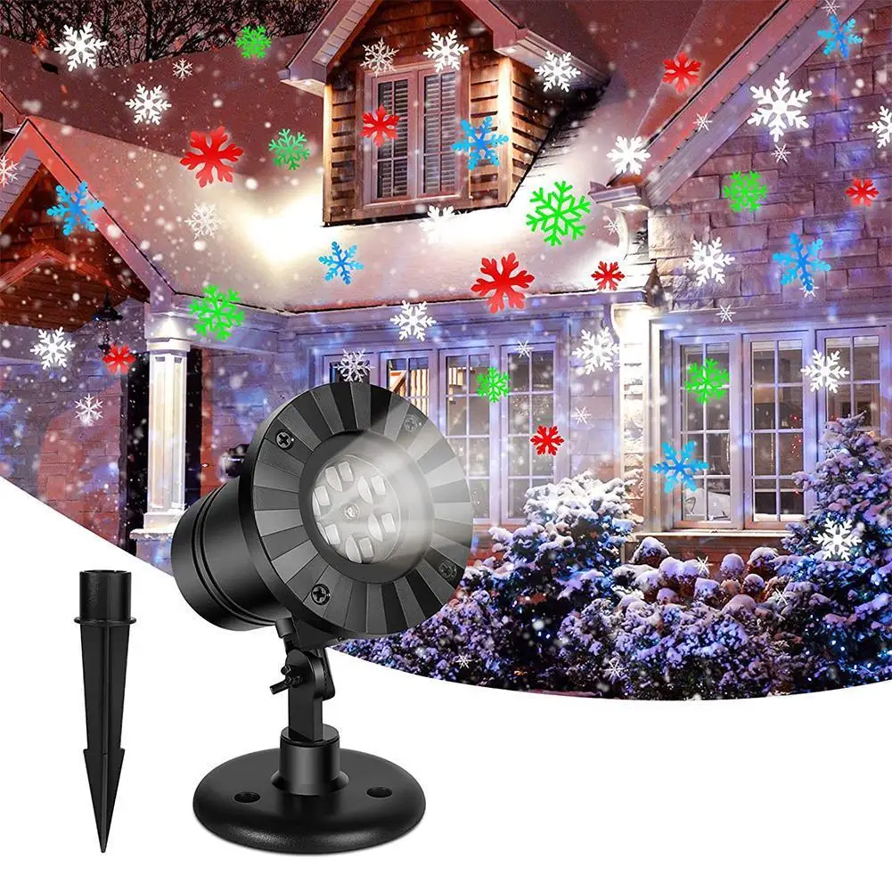 

Projection Lamp IP44 Waterproof Christmas Snowflake Projector Snowflake Home Garden Star Light Decoration