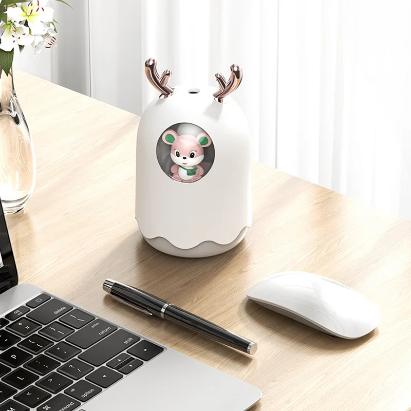 

300ML Mini Car USB LED Air Humidifier Diffuser Electric Essential Oil Aromas Mist Purifier RERI889