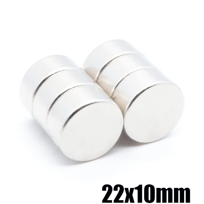 10 шт., неодимовые магниты 22x10 мм