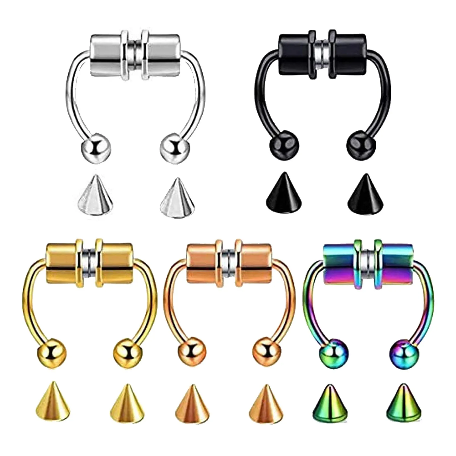 1 шт. U образное кольцо для носа|Украшения тела| |