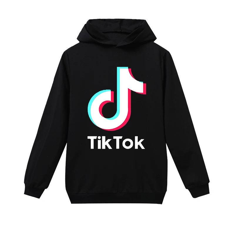 Детская одежда с капюшоном TikTok свитшот для мальчиков Douyin футболка топы девочек