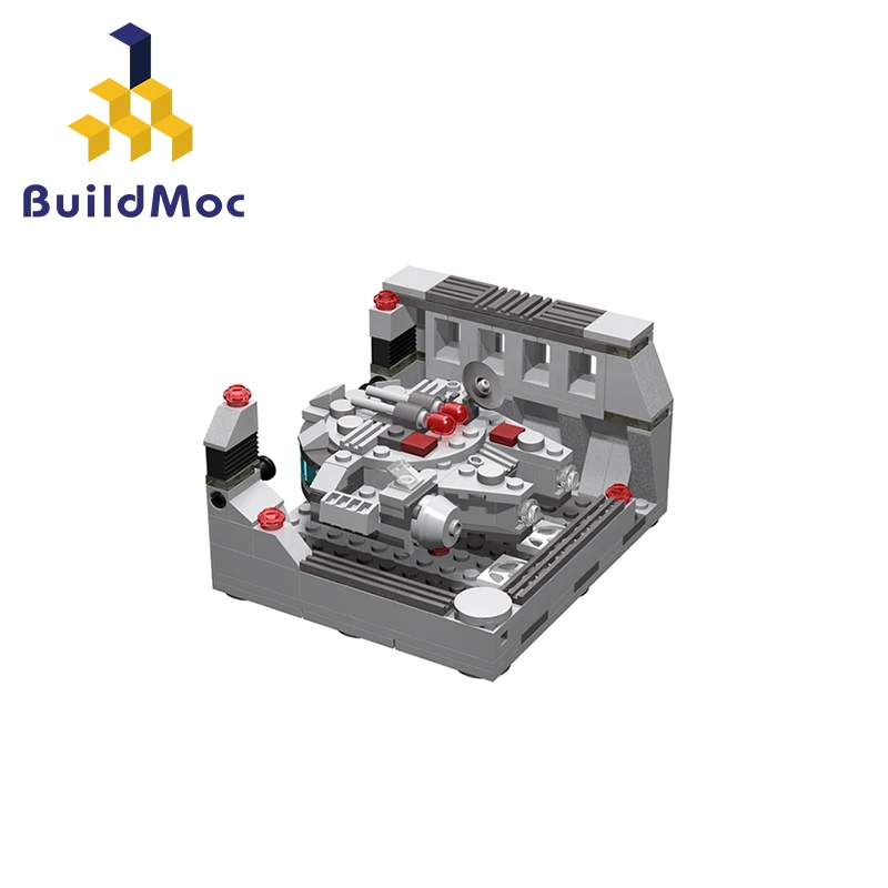 BuildMOC серия Звездные войны, совместимые с мини-Звезда смерти док-отсек 327 мс 6103 блоки 05132 75192 Millenniumm Тысячелетнего Сокола