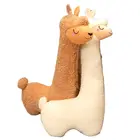 Мягкая коричневая альпака, плюшевая игрушка, 1,3 м