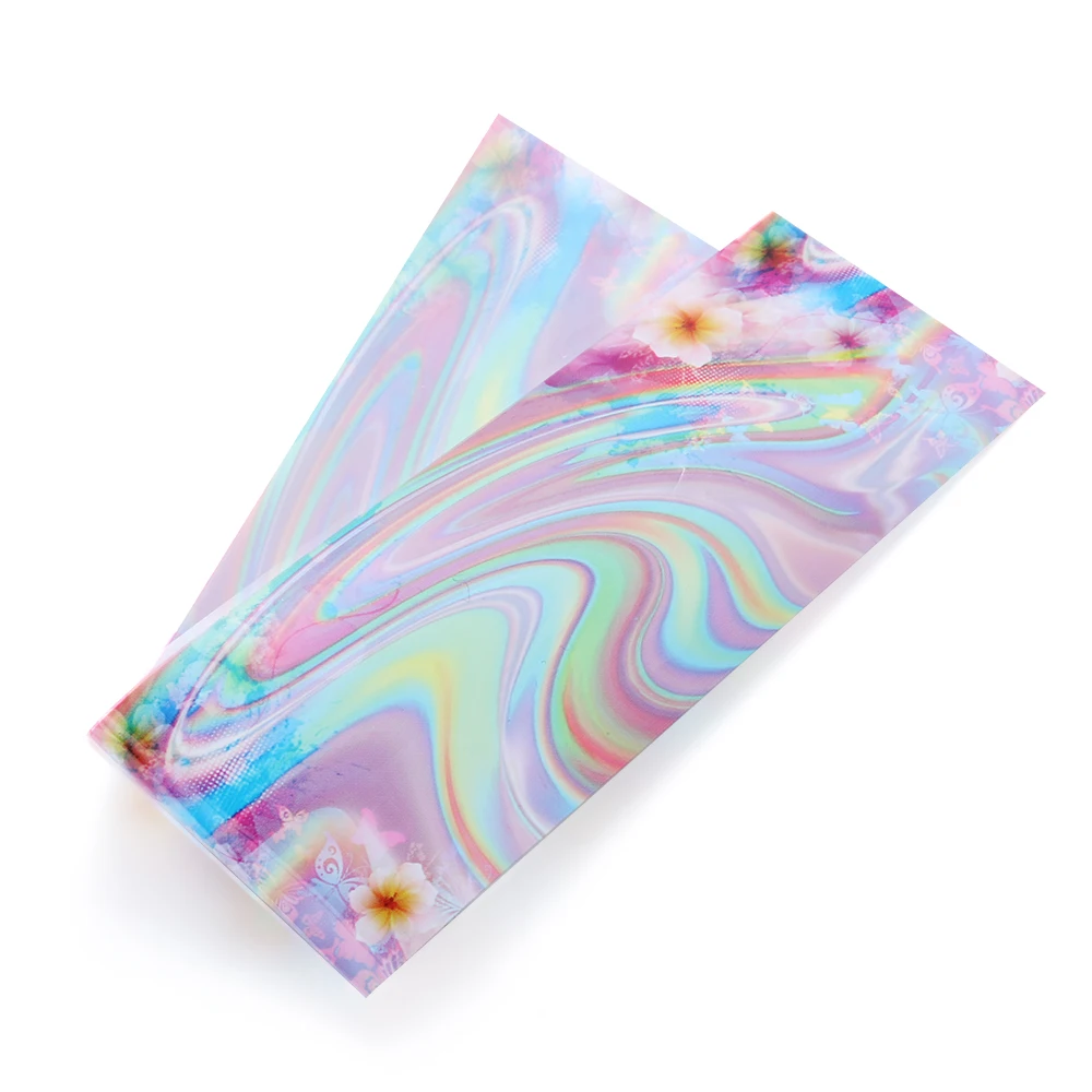 Набор слайдеров звездных цветов для ногтей 10 шт. голографическая наклейка в