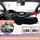 Замшевый защитный чехол для приборной панели Hyundai Solaris 2 Accent 2017 2018 HC