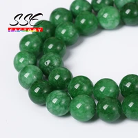 wholesale natural green jades beads round loose spacer beads 15 strand 4681012mm for jewelry making bracelet accessories j9