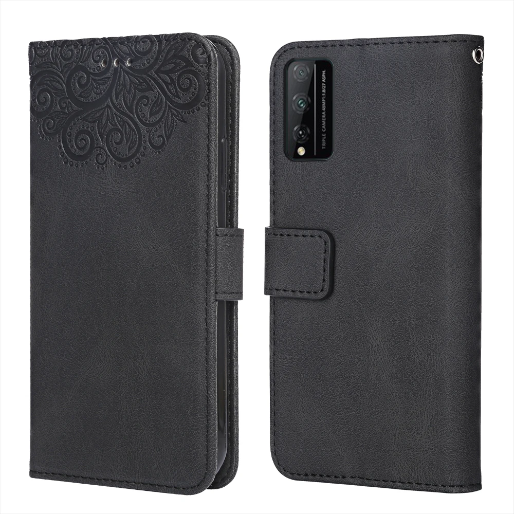 Для Huawei Honor Play station 4T Pro цветок тиснение чехол AQM-AL10 AQM-TL10 6 3 ''Wallet флип раскладный