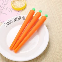 3 pcsset 0 38mm creative simulation carrot gel pen cute student ink pen gifts office signature pen school writing supplies