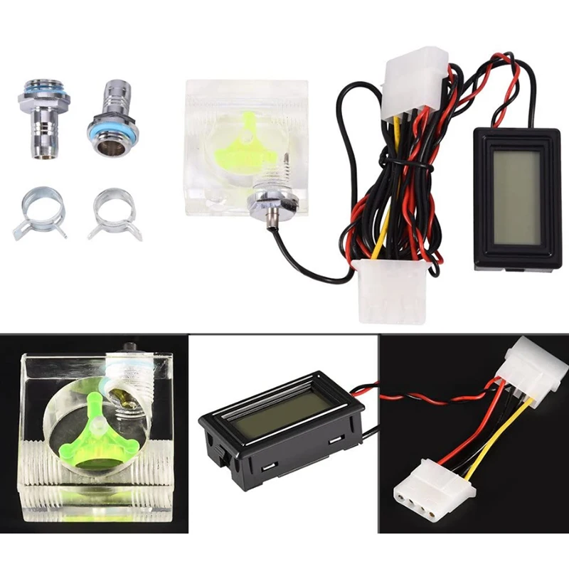 ПК 3 Way расходомер цифровой термометр компьютер водяное охлаждение Системы