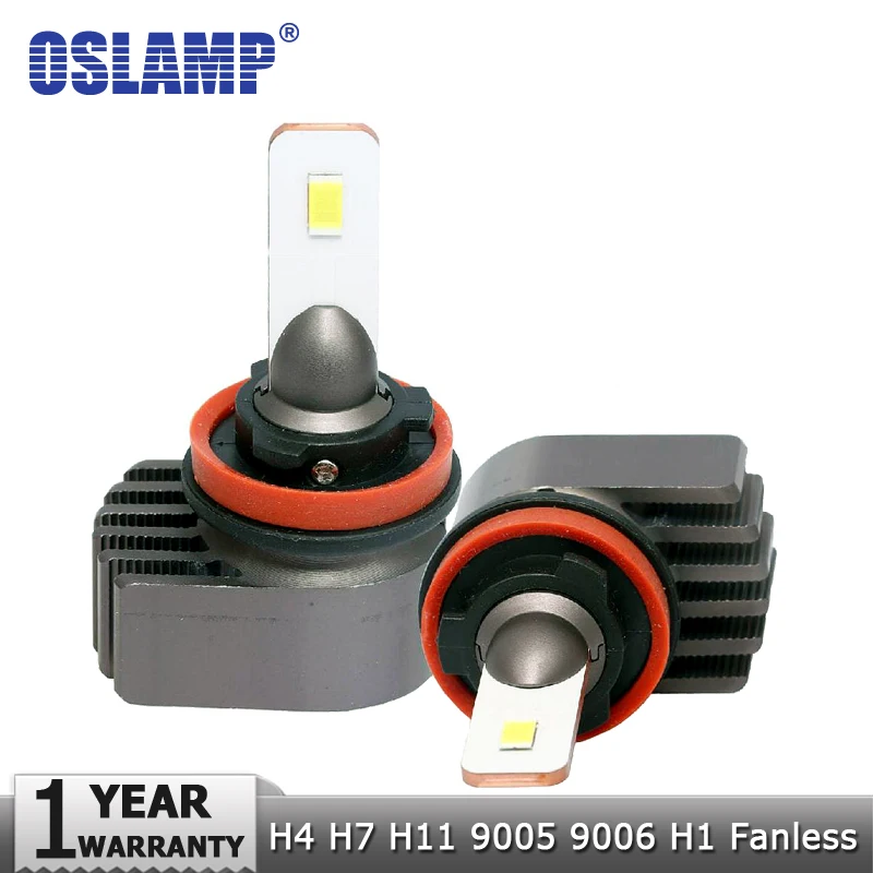 Oslamp H11 9006 светодиодный автомобилей головной светильник мини Размеры 50 Вт 6000LM 6500K