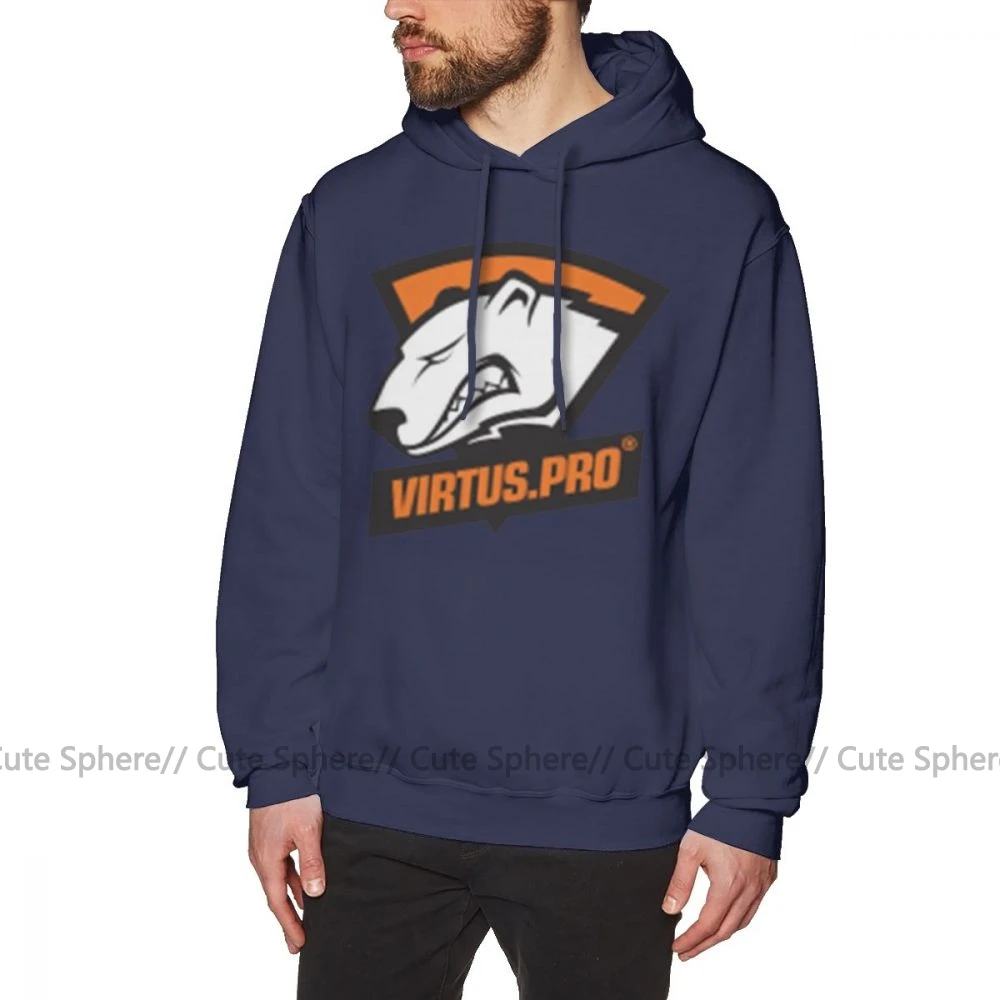 Virtus Pro толстовка с капюшоном Virtus Pro чехлы для телефонов кружки и многое другое Толстовки Теплый популярный пуловер толстовка с капюшоном мужская XXL толстовки с длинным рукавом - Цвет: Navy Blue