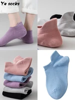 socks female spring and summer cotton ship socks ear deodorant shallow mouth invisible socks day is pure color female socks