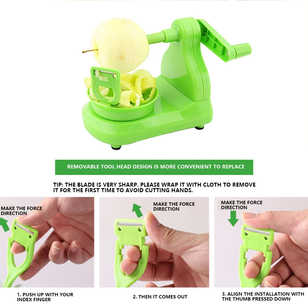 Fruit Apples Machine Peeler Slicer Cutter Bar Home Hand-cranked Clipping Kitchen Corer |