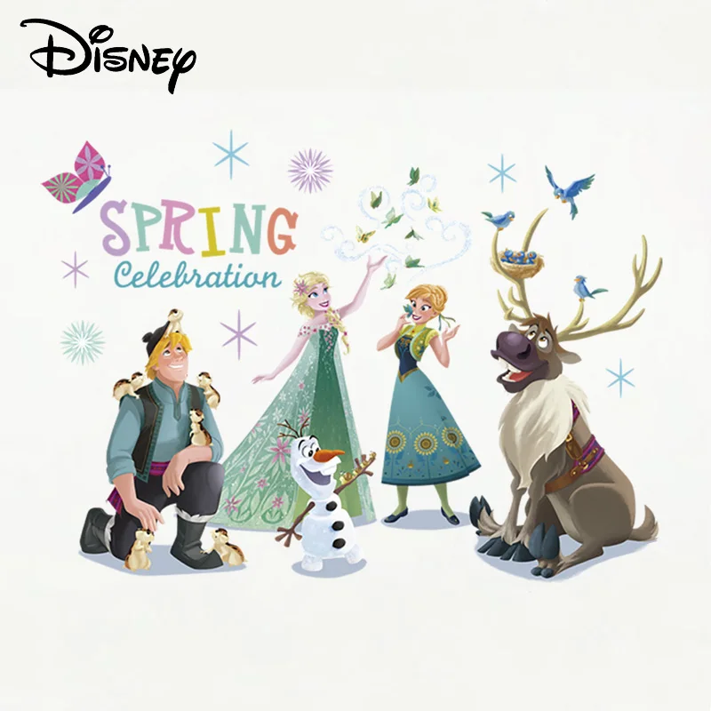 Disney стикер с рисунком из мультфильма замороженная игрушка для детей Эльза водонепроницаемые наклейки украшение для детской спальни pusheen Стикеры