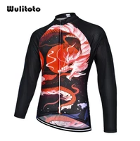 wulitoto outdoor bicycle top shirt quick dry long sleeve cycling jersey for men