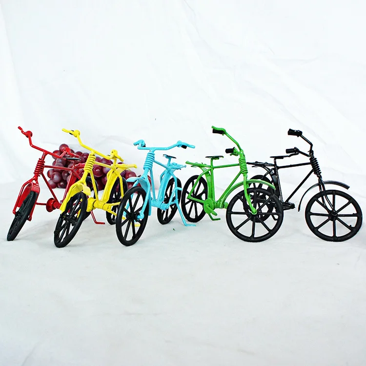 

Creative hand-made metal color bicycle model color wrought iron bicycle birthday gift home window office decoration ornaments
