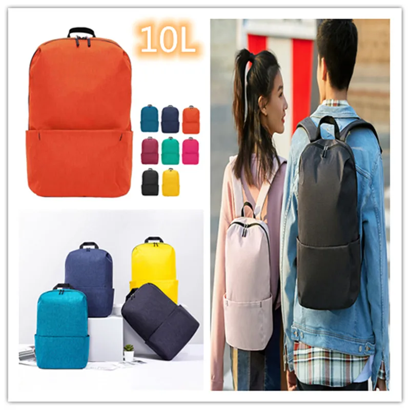 

Bag Female New Fashion 10L Colorful Small Backpack Student Schoolbag Couple Leisure Backpack