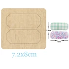 Модные многоугольные штампы для зажима для волос, новинка 2020, деревянные штампы, подходят для обычных высекальных машин на рынке