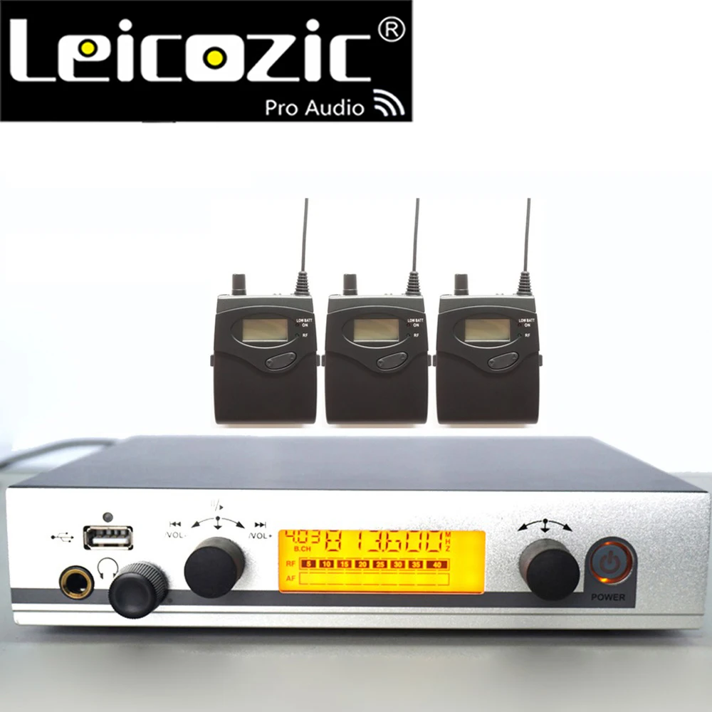 

Leicozic Personal wireless in ear 300G3 1 transmitter 3 Receiver ear monitoring system stage monitor wireless dj sound systems