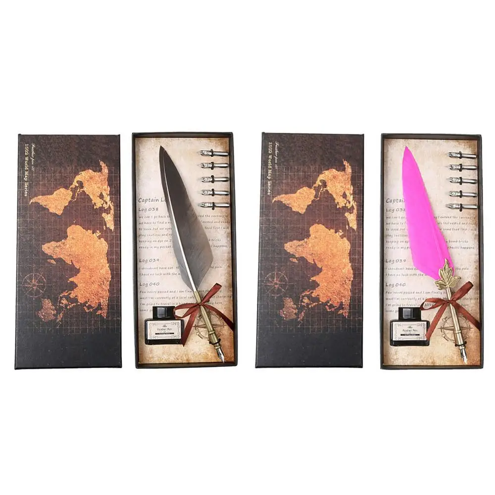 Ручка перьевая винтажная в стиле ретро перо для каллиграфии чернила письма