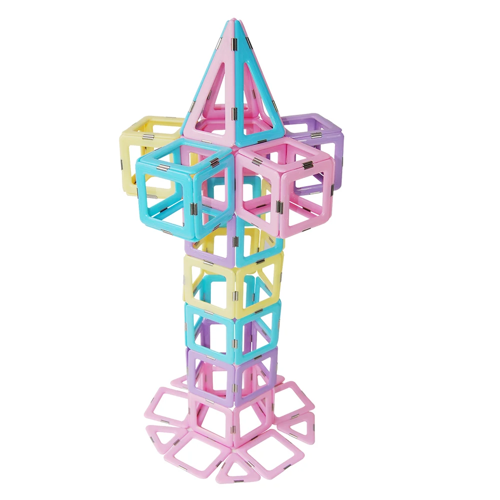 Azulejos magn&eacute;ticos de dise&ntilde;o para ni&ntilde;os, bloques de construcci&oacute;n magn&eacute;ticos de gran tama&ntilde;o, juego de modelos, juguetes educativos-2