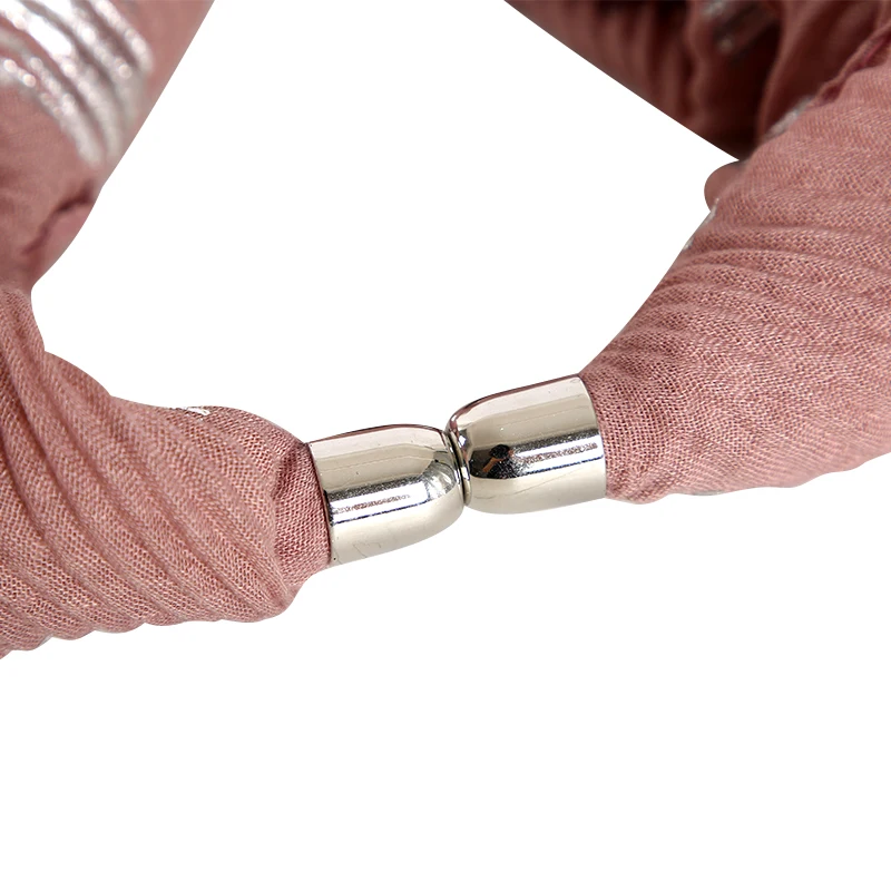 Женский теплый шарф FOXMOTHER белый или розовый в горошек короткий с кольцом