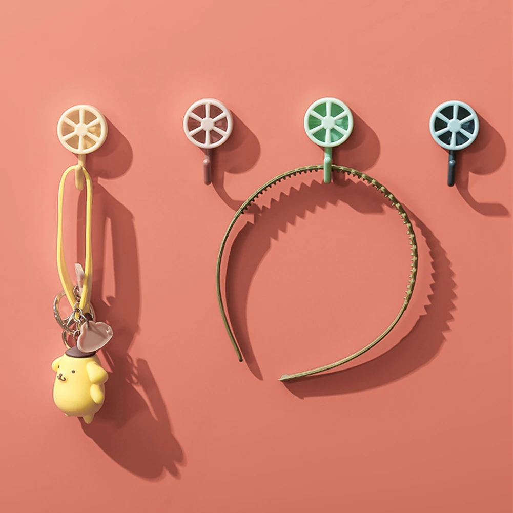 

5Pcs Cute Universal Small Hook Super Glue Key Wall Hanging Free Punching Seamless Glue Hook Coat Rack Hook Household Storage