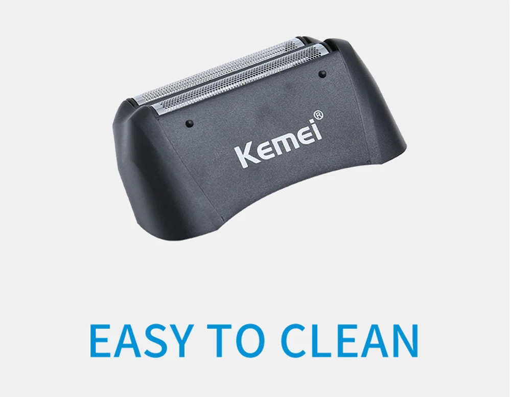 Kemei новая USB Беспроводная электрическая бритва Мужская двухсторонняя Серебряная сетка для ножей портативная дорожная мужская повседневная KM-3381