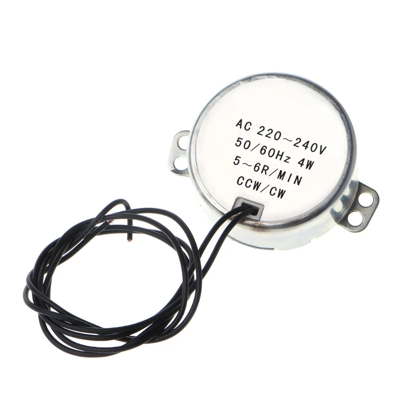 Синхронный двигатель переменного тока 220-240 В мотор-редуктор 4 Вт CW/CCW большой