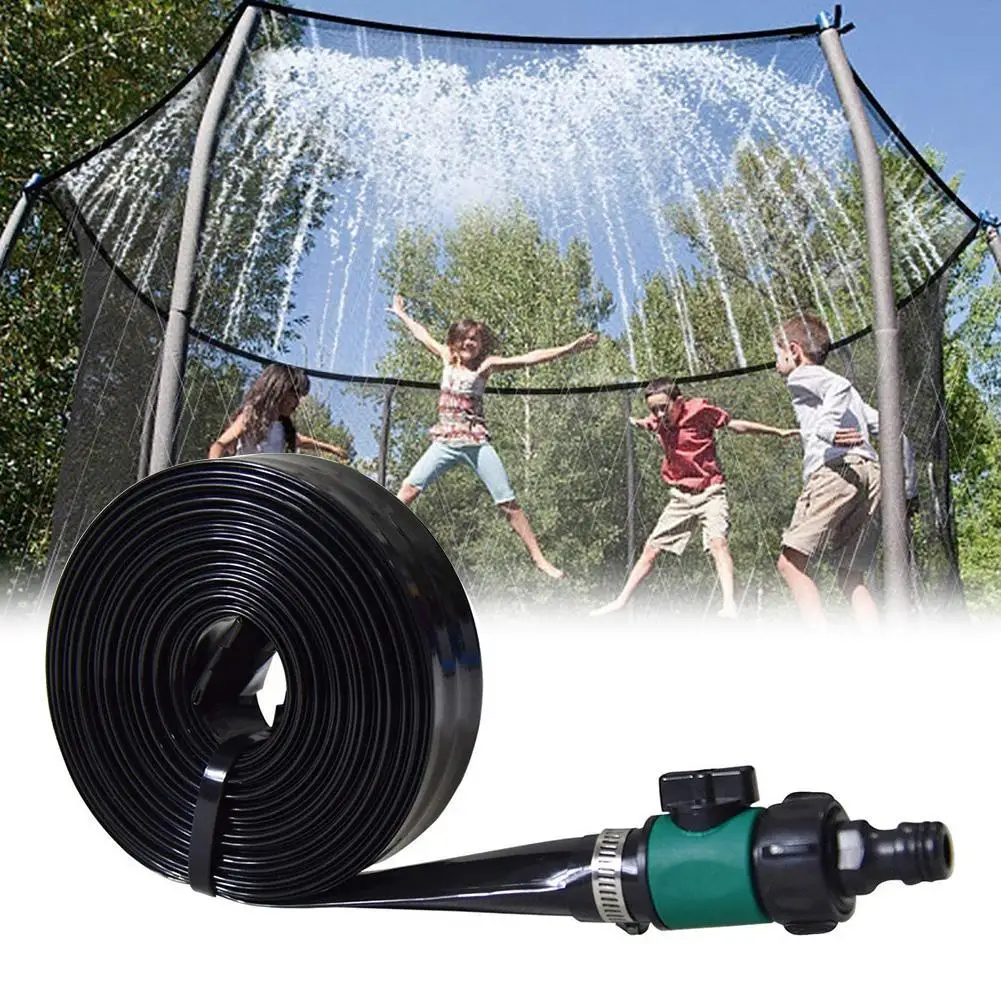 

8/10/12/15/20m Kids Trampoline Sprinkler Outdoor Water Park Mist Cooling Kit Water Park Accessories Fun for Kids