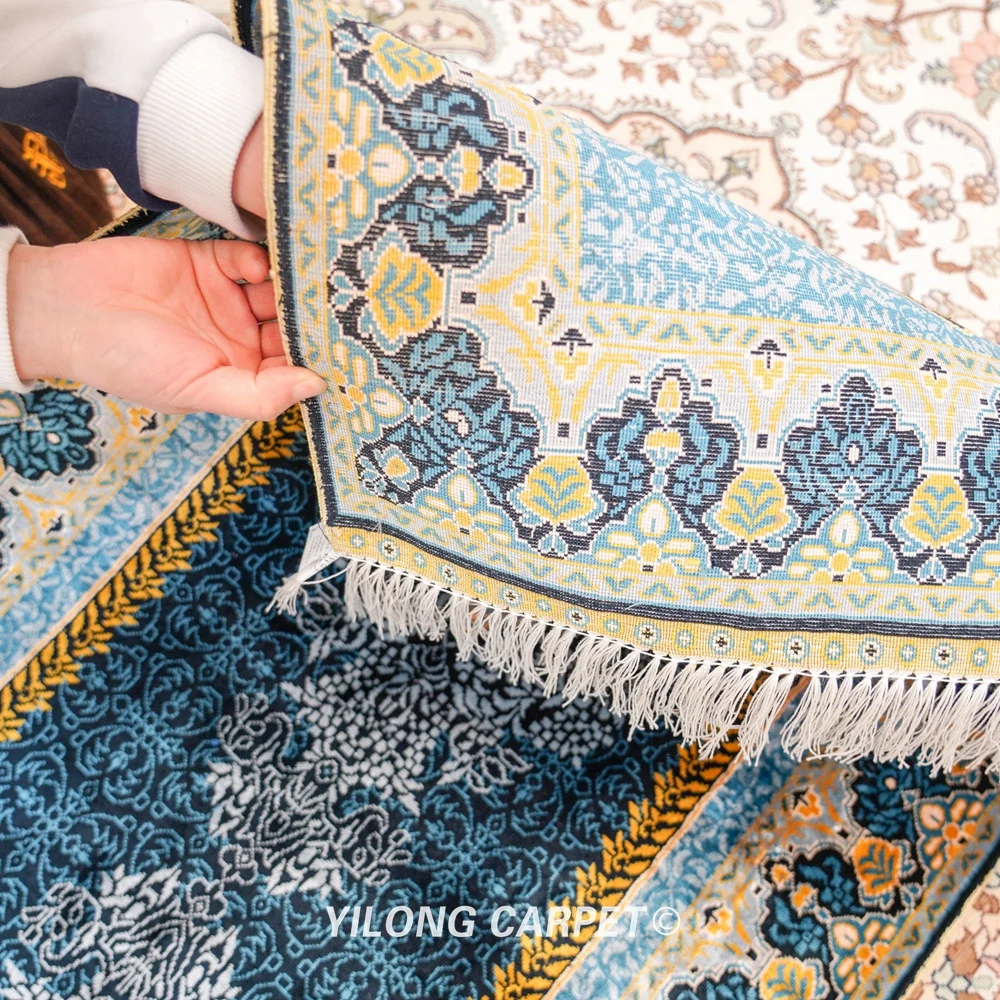 Yilong 2x6 &quot шелковое ручной выделки коврики для прихожей пол Декор Милая длинная