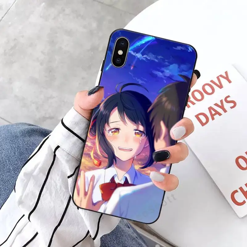 

Anime Your Name Phone Cases for iPhone 11 12 mini pro XS MAX 8 7 6 6S Plus X 5S SE 2020 XR