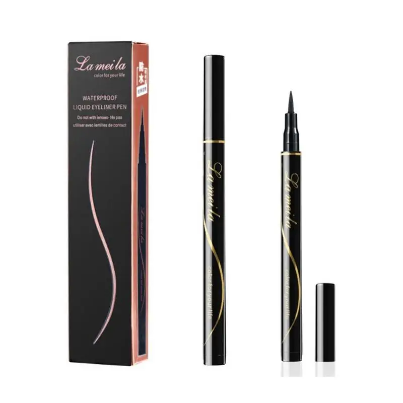 Waterproof Black Liquid Eyeliner Pencil Big Eyes Makeup Long-lasting Eye Liner Pen Make Up Smooth Fast Dry Cat Cosmetic Tool |