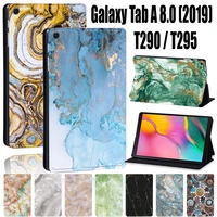 tablet case for samsung galaxy tab a t290t295 2019 8 0 inch printing pu leather anti fall stand shell cover free stylus
